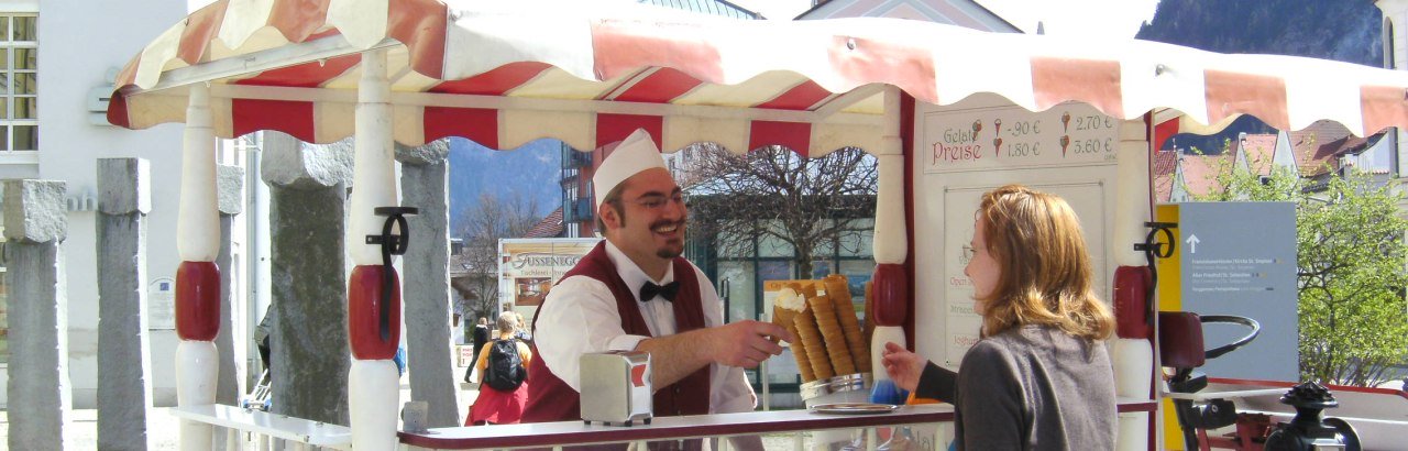 Beppos Eiskutsche in der Stadt © Füssen Tourismus und Marketing