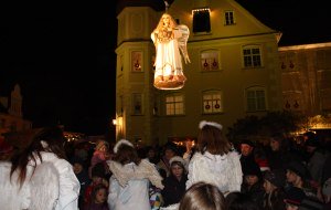 Advent im Allgäu, Engelefliegen in Isny